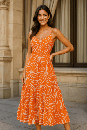 VESTIDO MIDI GLAMUROSA PLUS