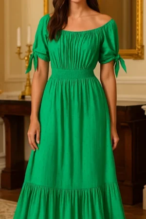 VESTIDO VERDE ESMERALDA